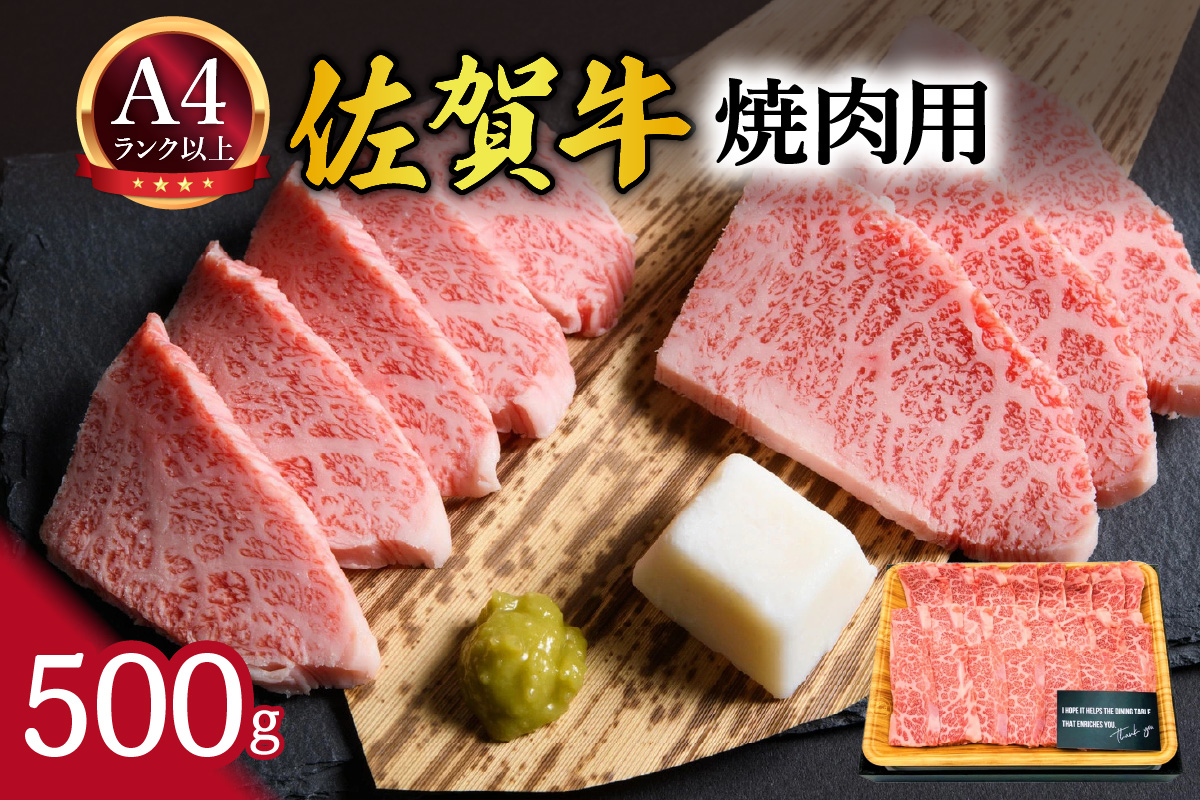 【 佐賀牛 】 艶さし！ 焼肉用　500ｇ J1038