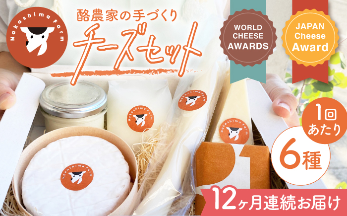 【12回定期便】 ナカシマファームのおすすめ チーズ 6種セット NAJ007