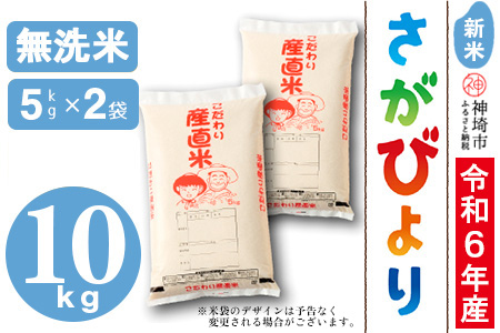 【令和6年産 新米】さがびより 無洗米 5kg×2【米 お米 コメ 無洗米 おいしい ランキング 人気 国産 ブランド お得 地元農家】(H061419)