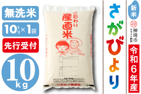 [令年6年産 新米先行受付]さがびより 無洗米 10kg[米 10kg お米 コメ おいしい ランキング 人気 国産 ブランド 地元農家](H061278)