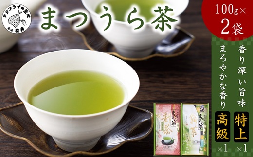 松浦茶セット(特上100g×1 高級100g×1)【A8-007】