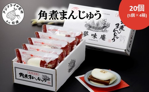 角煮まんじゅう20個(1箱5個入×4箱)( 角煮 中華まん 贈答 お取り寄せ 長崎 送料無料 )【C4-019】