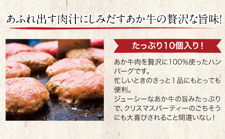 熊本の和牛 あか牛ハンバーグ 150g×10個入り 玉屋商店 牛肉 赤牛