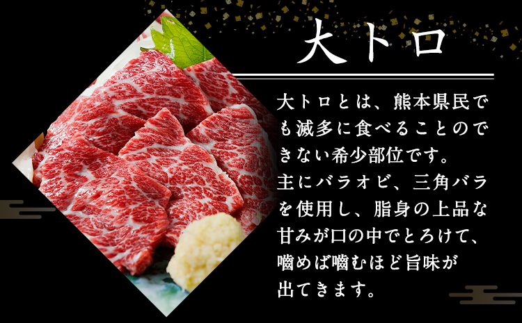 大トロ馬刺し・中トロ(霜降り)馬刺し食べ比べコース【純国産熊本肥育】大トロ馬刺し(50g)、中トロ(霜降り)馬刺し(50g) 《30日以内に順次出荷(土日祝除く)》｜ふるラボ