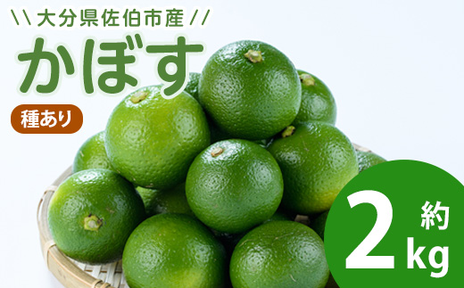 かぼす2kg(種あり) フルーツ 果物 柑橘 道の駅やよい 期間限定 大分県 佐伯市 【EN14】【道の駅やよい】