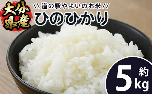 新米・令和5年産＞道の駅やよいのお米 ひのひかり (5kg) 米 白米 精米