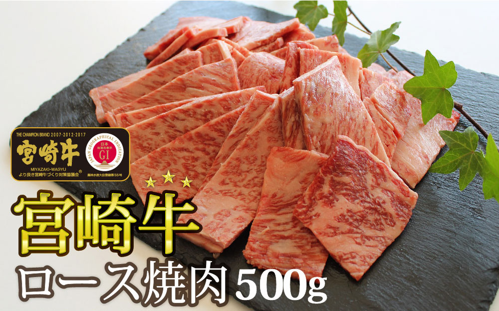 宮崎牛 ロース焼肉 500g