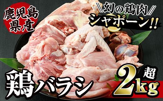 唯一の国産 幻の鶏肉 シャポーン鹿児島鶏バラシ２kg以上